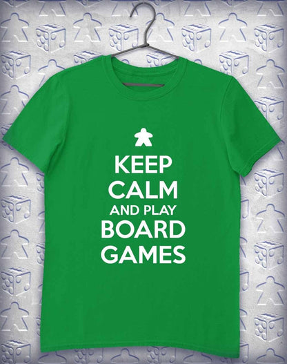 Keep Calm and Play Board Games Alphagamer T-Shirt S / Irish Green  - Off World Tees
