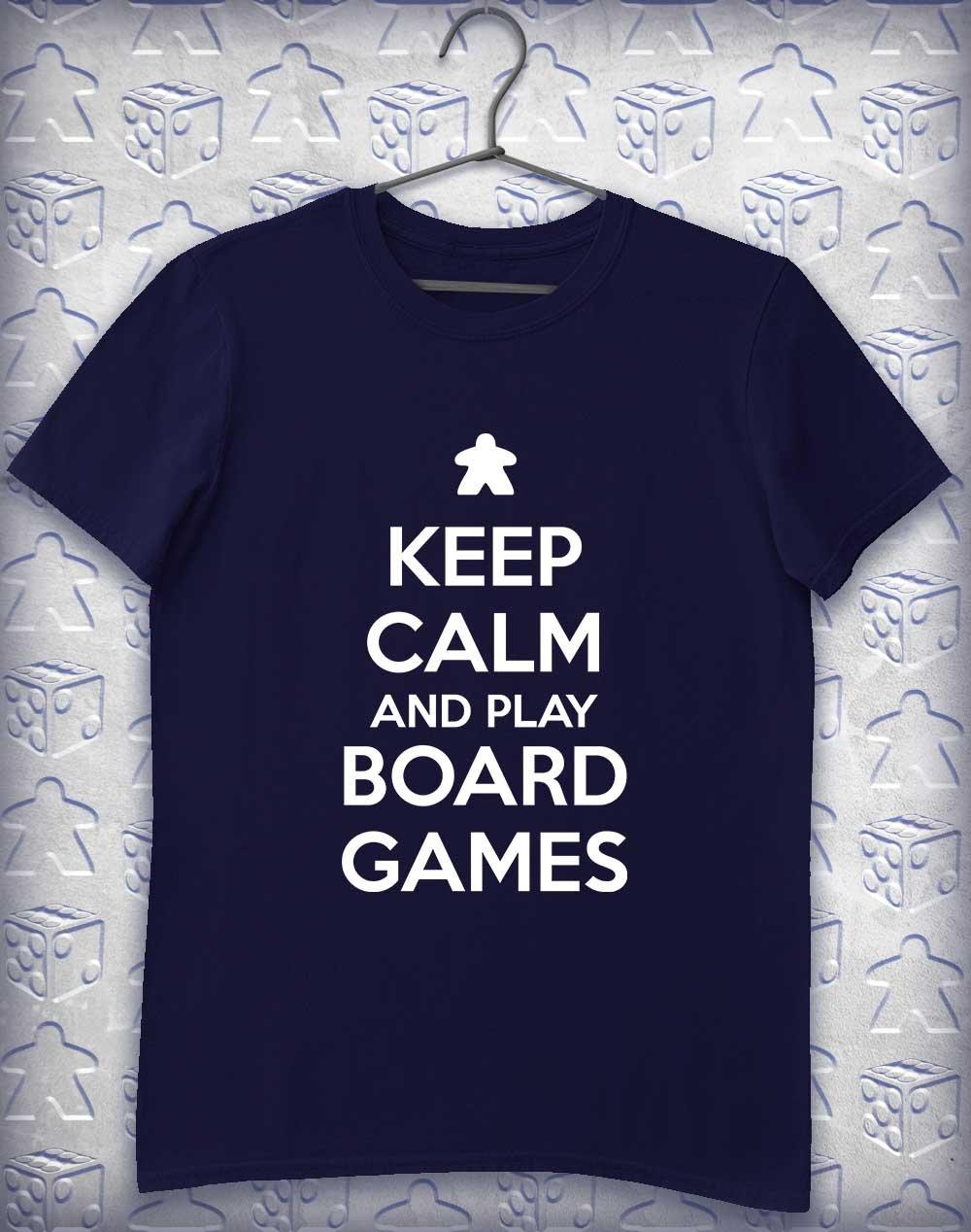 Keep Calm and Play Board Games Alphagamer T-Shirt S / Navy  - Off World Tees