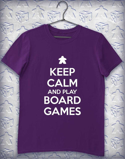 Keep Calm and Play Board Games Alphagamer T-Shirt S / Purple  - Off World Tees