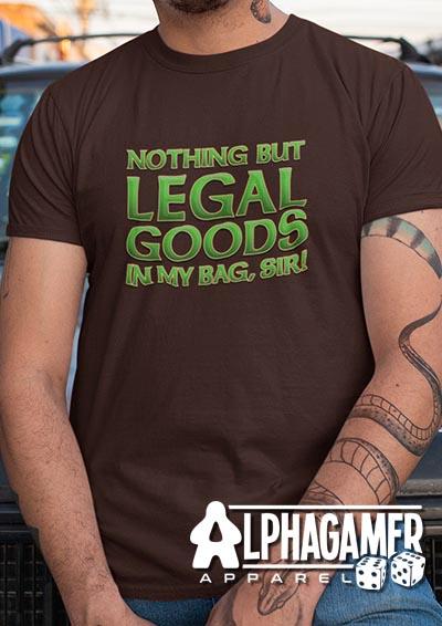 Legal Goods in my Bag Alphagamer T-Shirt  - Off World Tees