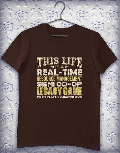 Life is a Game Alphagamer T-Shirt S / Dark Chocolate  - Off World Tees