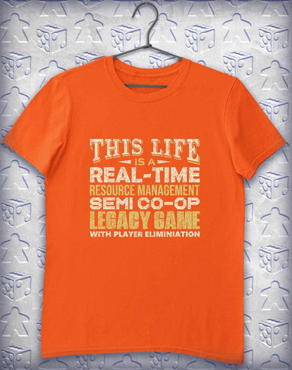 Life is a Game Alphagamer T-Shirt S / Orange  - Off World Tees