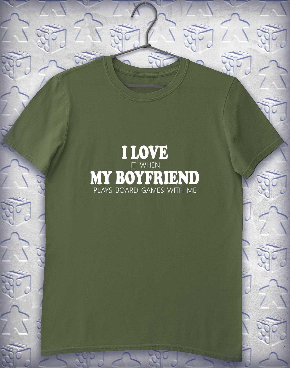 My Boyfriend Plays Games Alphagamer T-Shirt S / Military Green  - Off World Tees