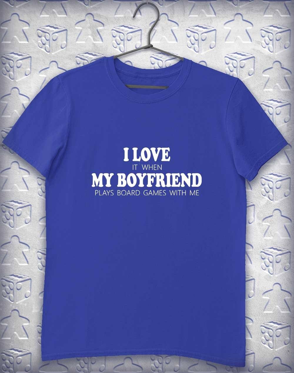 My Boyfriend Plays Games Alphagamer T-Shirt S / Royal  - Off World Tees