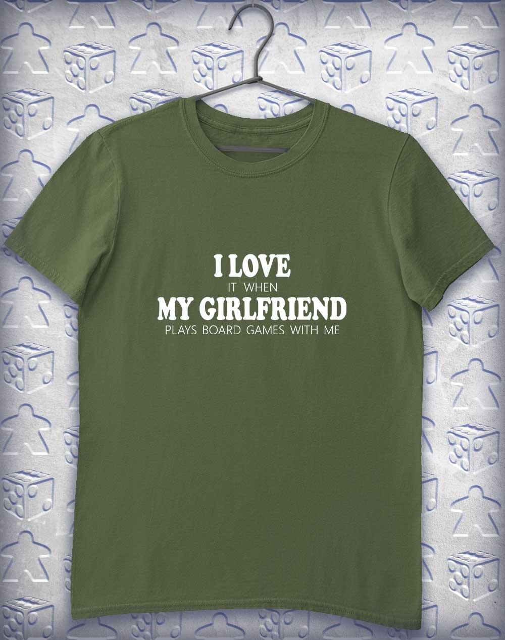 My Girlfriend Plays Games Alphagamer T-Shirt S / Military Green  - Off World Tees