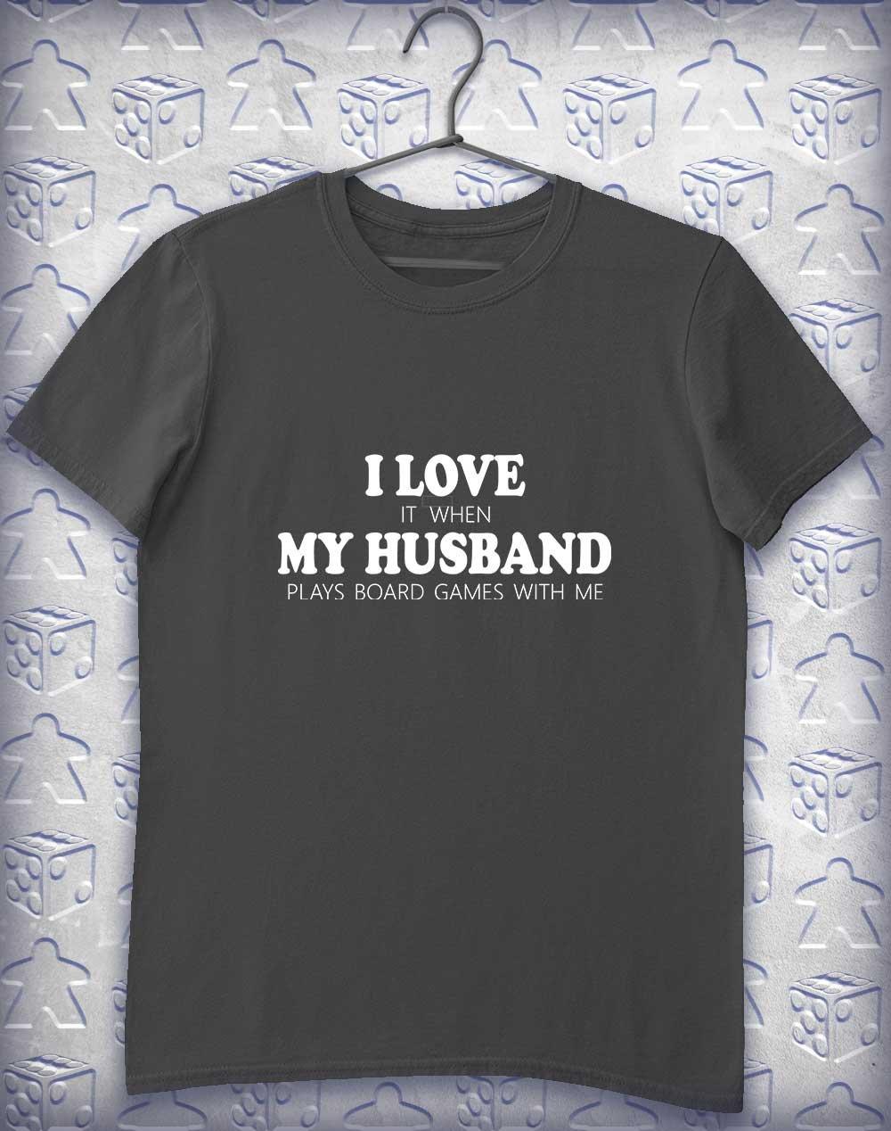 My Husband Plays Games Alphagamer T-Shirt S / Charcoal  - Off World Tees
