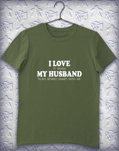 My Husband Plays Games Alphagamer T-Shirt S / Military Green  - Off World Tees