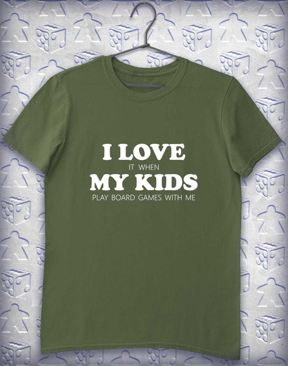 My Kids Play Games Alphagamer T-Shirt S / Military Green  - Off World Tees