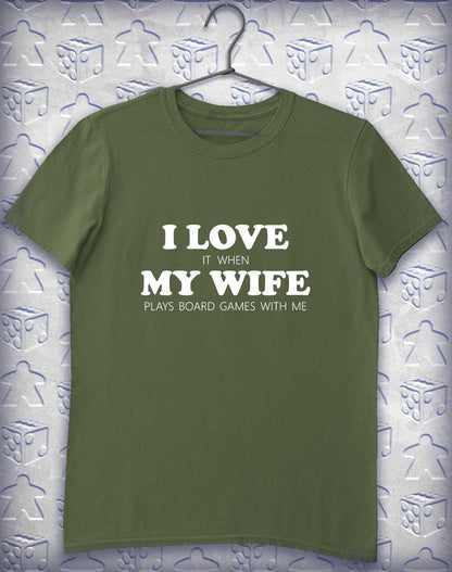 My Wife Plays Games Alphagamer T-Shirt S / Military Green  - Off World Tees