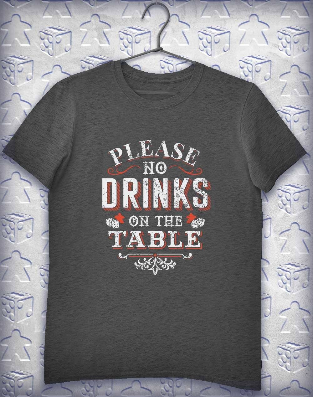 No Drinks on the Table Alphagamer T-Shirt S / Dark Heather  - Off World Tees