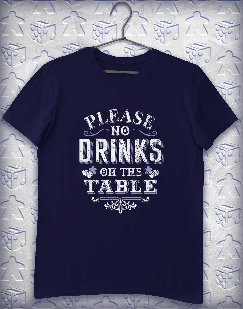 No Drinks on the Table Alphagamer T-Shirt S / Navy  - Off World Tees
