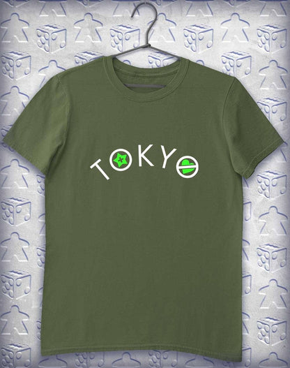No Hearts in Tokyo Alphagamer T-Shirt L / Military Green  - Off World Tees