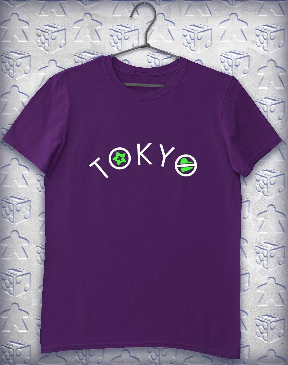 No Hearts in Tokyo Alphagamer T-Shirt S / Purple  - Off World Tees