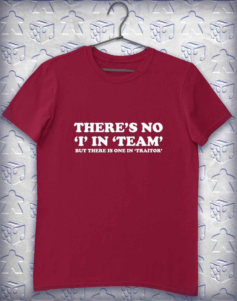 No I in Team Alphagamer T-Shirt S / Cardinal Red  - Off World Tees
