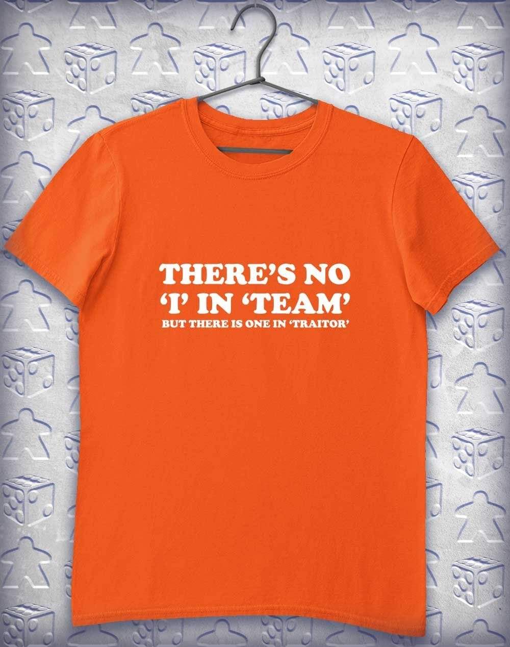 No I in Team Alphagamer T-Shirt S / Orange  - Off World Tees
