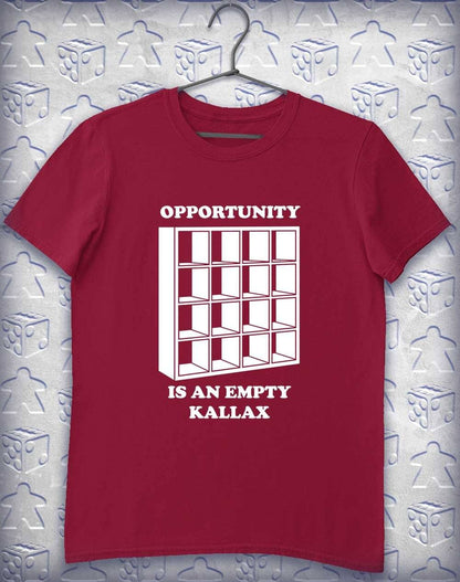 Opportunity Kallax Alphagamer T Shirt L / Cardinal Red  - Off World Tees