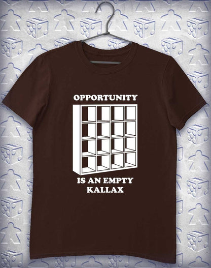 Opportunity Kallax Alphagamer T Shirt S / Dark Chocolate  - Off World Tees