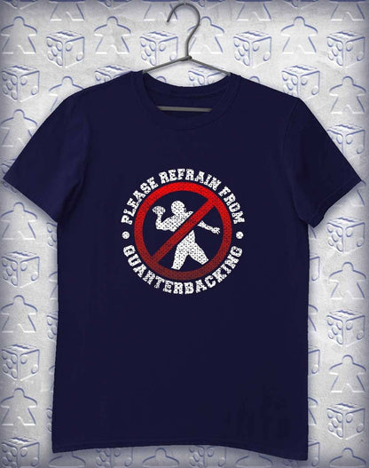 Please No Quarterbacking Alphagamer T-Shirt L / Navy  - Off World Tees