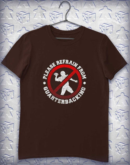 Please No Quarterbacking Alphagamer T-Shirt S / Dark Chocolate  - Off World Tees