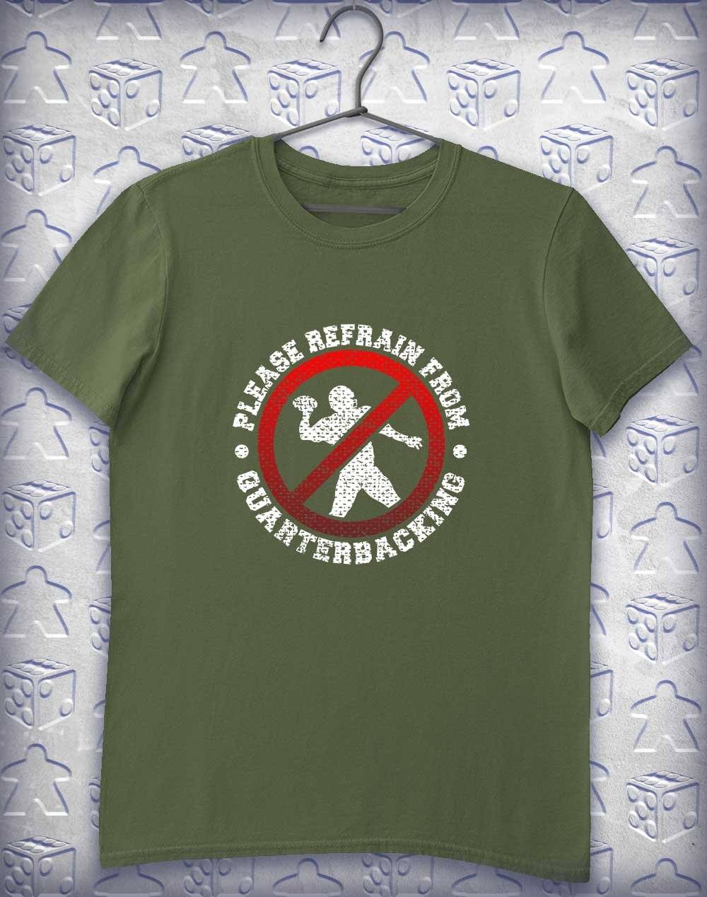 Please No Quarterbacking Alphagamer T-Shirt S / Military Green  - Off World Tees