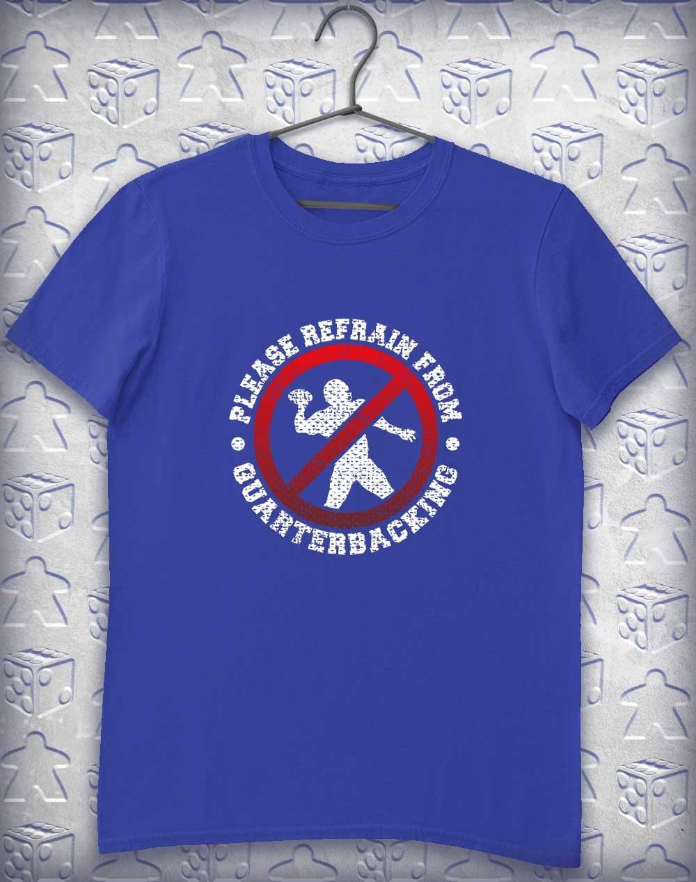 Please No Quarterbacking Alphagamer T-Shirt S / Royal  - Off World Tees