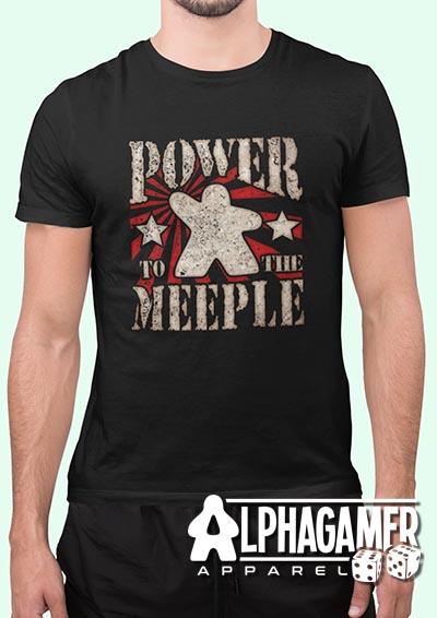 Power to the Meeple Alphagamer T-Shirt  - Off World Tees