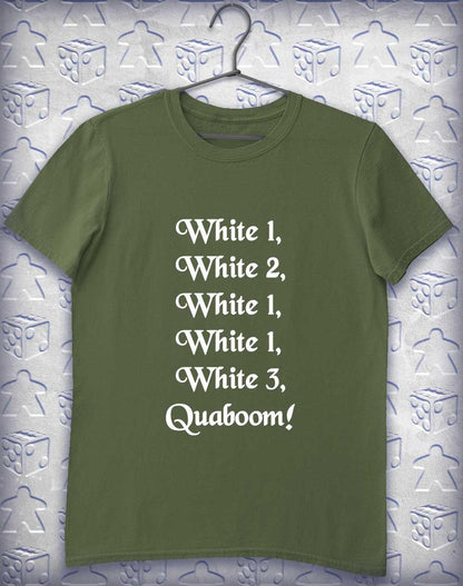 Quaboom Alphagamer T Shirt L / Military Green  - Off World Tees