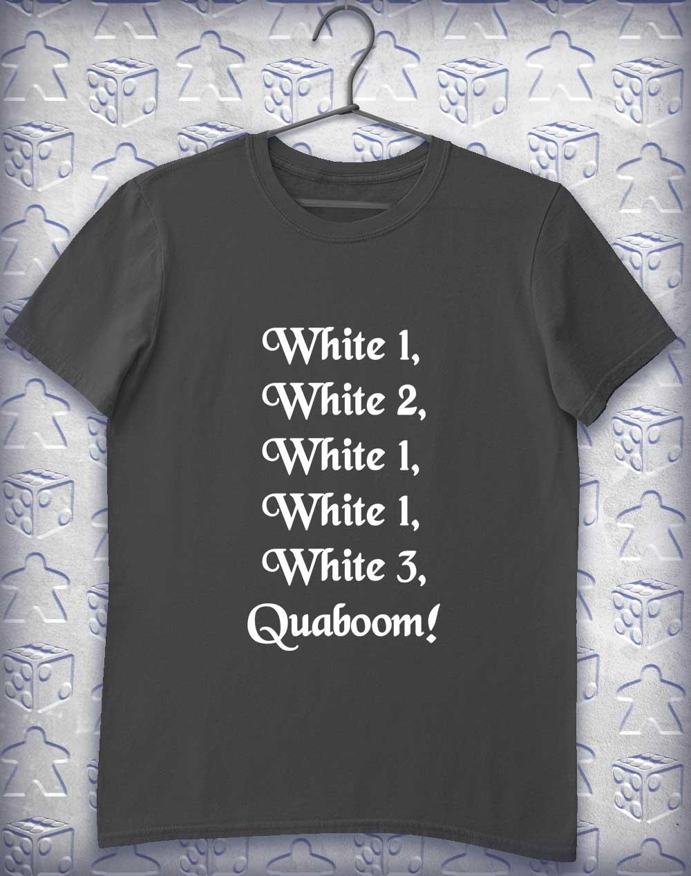 Quaboom Alphagamer T Shirt S / Charcoal  - Off World Tees