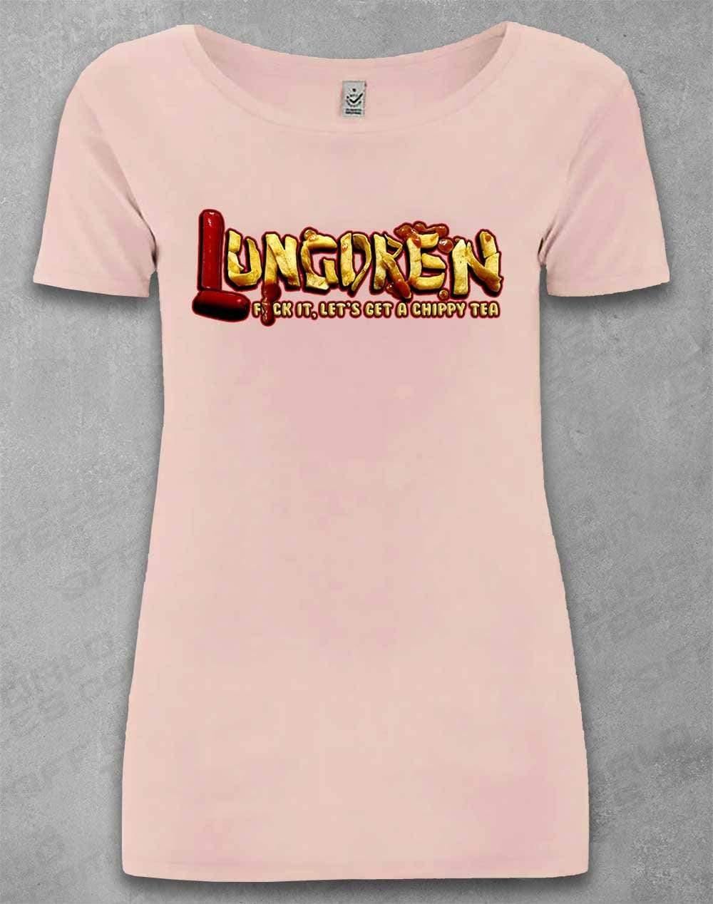 LUNGDREN Chippy Tea - Organic Scoop Neck T-Shirt 8-10 / Light Pink  - Off World Tees