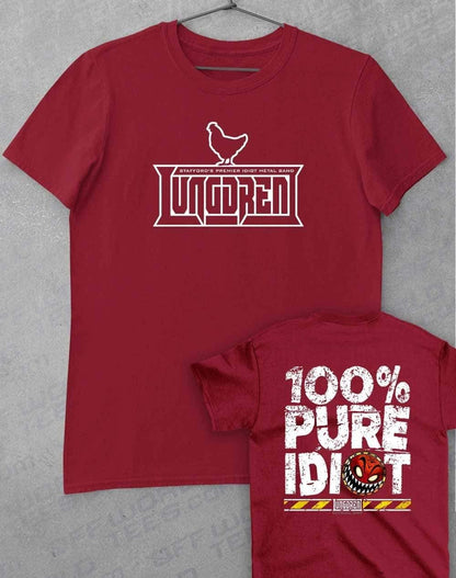 LUNGDREN Pure Idiot Back Print - T-Shirt  - Off World Tees