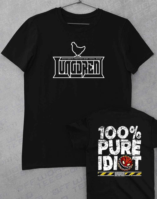 LUNGDREN Pure Idiot Back Print - T-Shirt S / Black  - Off World Tees