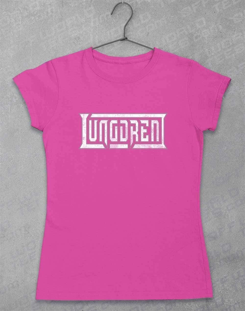 LUNGDREN Vintage Logo - Womens T-Shirt 8-10 / Azalea  - Off World Tees