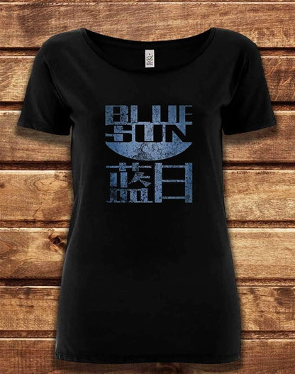 DELUXE Blue Sun Organic Scoop Neck T-Shirt 8-10 / Black  - Off World Tees