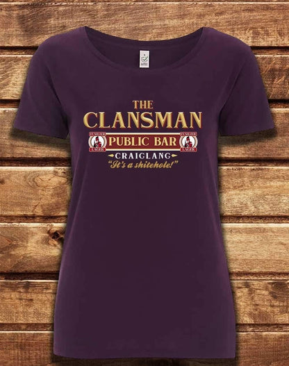 DELUXE Clansman Organic Scoop Neck T-Shirt 8-10 / Eggplant  - Off World Tees