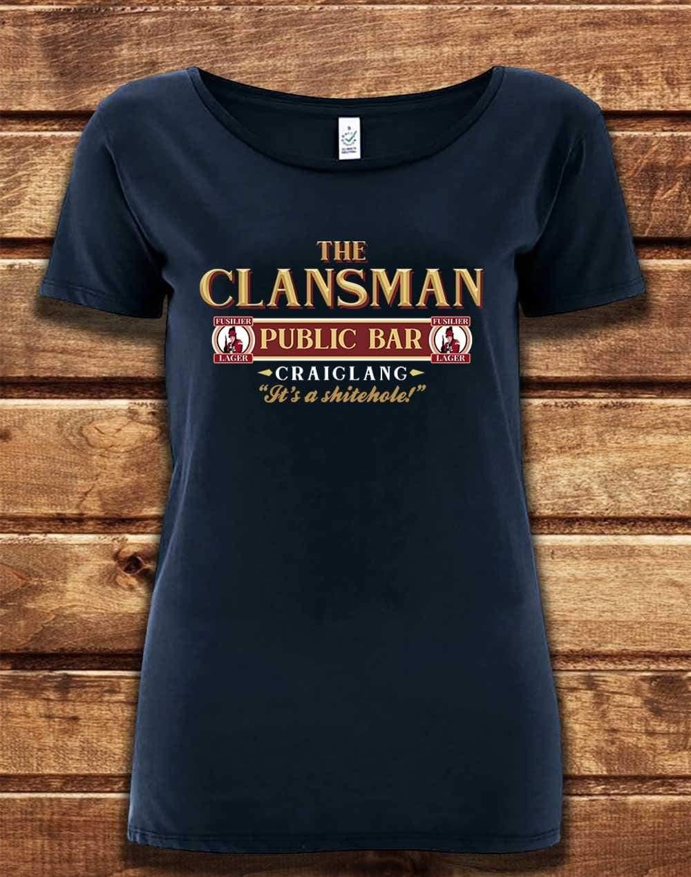 DELUXE Clansman Organic Scoop Neck T-Shirt 8-10 / Navy  - Off World Tees