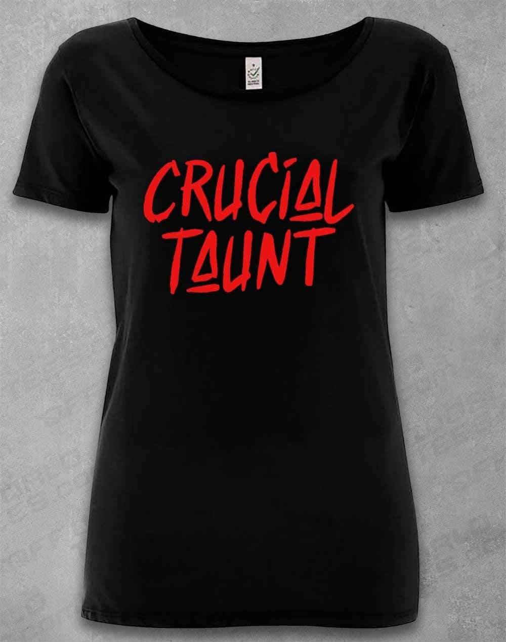 DELUXE Crucial Taunt Organic Scoop Neck T-Shirt 8-10 / Black  - Off World Tees