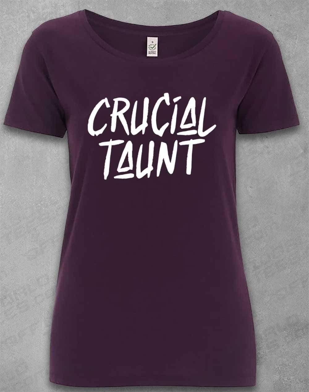 DELUXE Crucial Taunt Organic Scoop Neck T-Shirt 8-10 / Eggplant  - Off World Tees