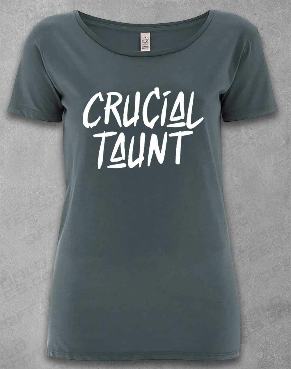 DELUXE Crucial Taunt Organic Scoop Neck T-Shirt 8-10 / Light Charcoal  - Off World Tees