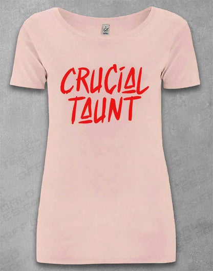 DELUXE Crucial Taunt Organic Scoop Neck T-Shirt 8-10 / Light Pink  - Off World Tees