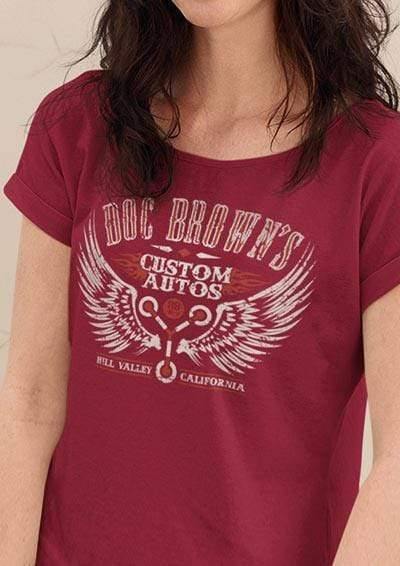 DELUXE Doc Brown's Autos Organic Scoop Neck T-Shirt  - Off World Tees