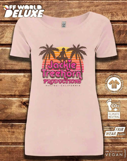 DELUXE Jackie Treehorn Organic Scoop Neck T-Shirt  - Off World Tees