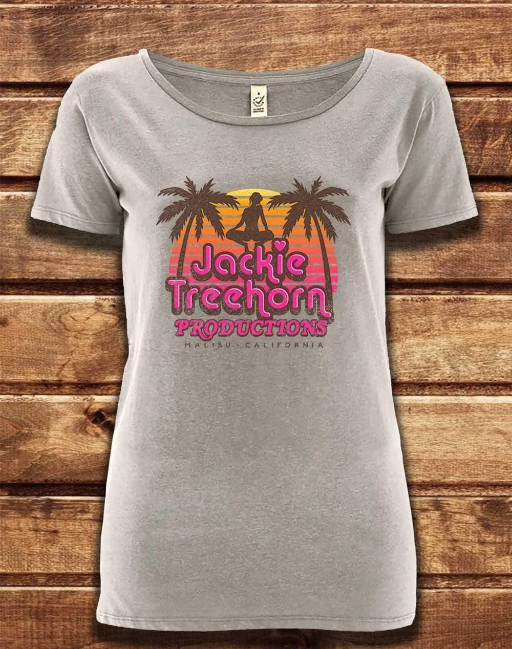 DELUXE Jackie Treehorn Organic Scoop Neck T-Shirt 8-10 / Melange Grey  - Off World Tees