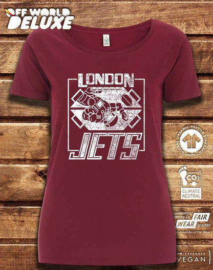 DELUXE London Jets Organic Scoop Neck T-Shirt  - Off World Tees