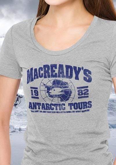 DELUXE MacReady's Antarctic Tours 1982 Organic Scoop Neck T-Shirt  - Off World Tees