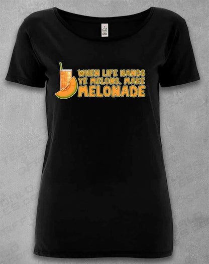DELUXE Make Melonade Organic Scoop Neck T-Shirt 8-10 / Black  - Off World Tees