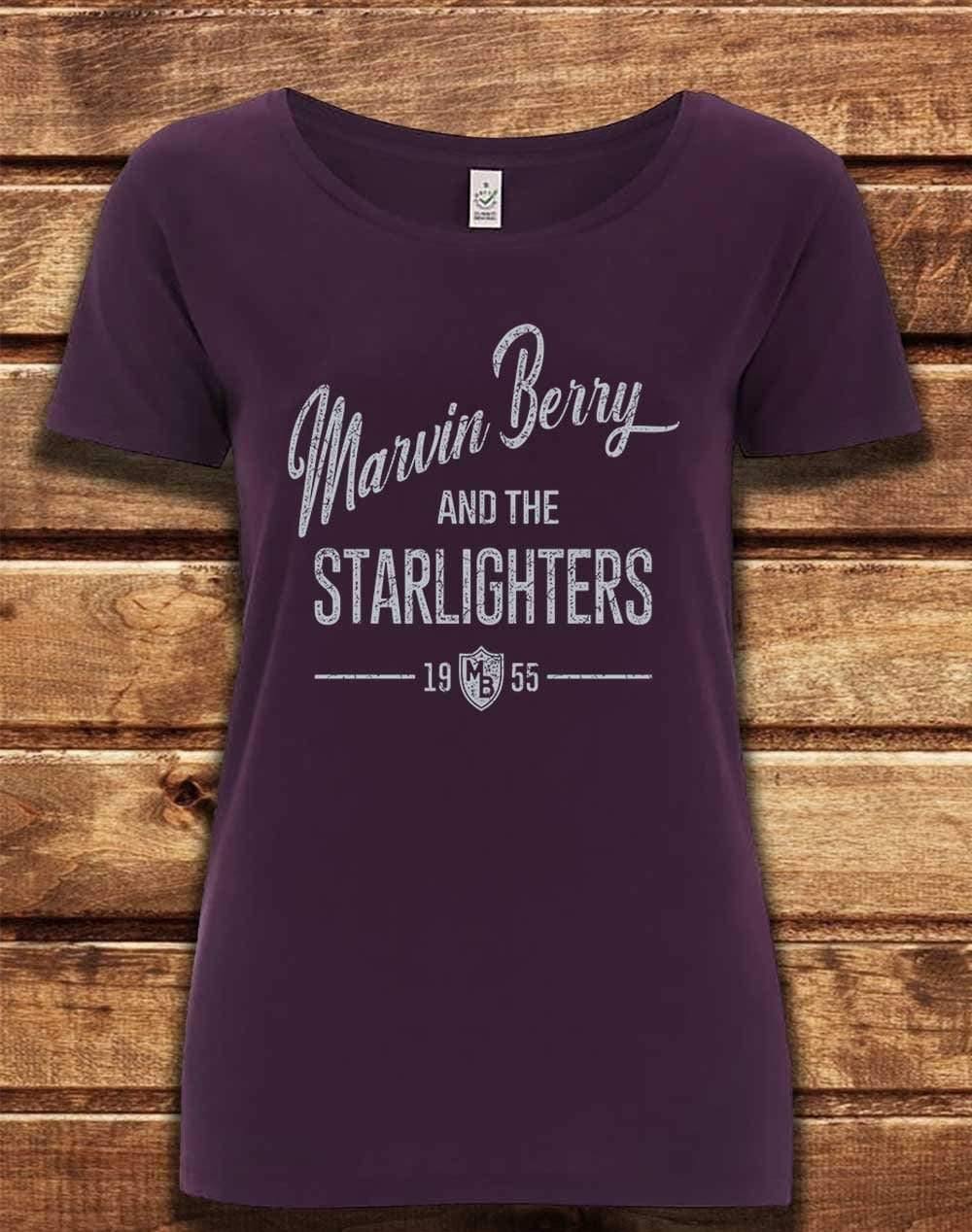DELUXE Marvin Berry and the Starlighters Organic Scoop Neck T-Shirt 8-10 / Eggplant  - Off World Tees