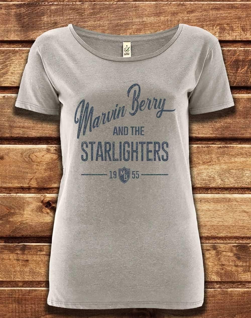 DELUXE Marvin Berry and the Starlighters Organic Scoop Neck T-Shirt 8-10 / Melange Grey  - Off World Tees