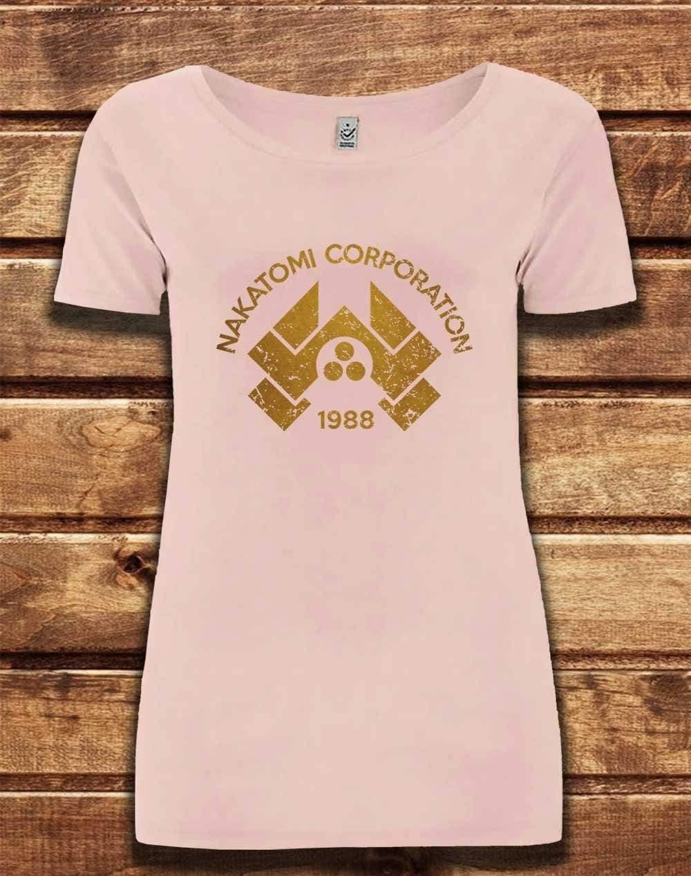 DELUXE Nakatomi Corporation Organic Scoop Neck T-Shirt 8-10 / Light Pink  - Off World Tees