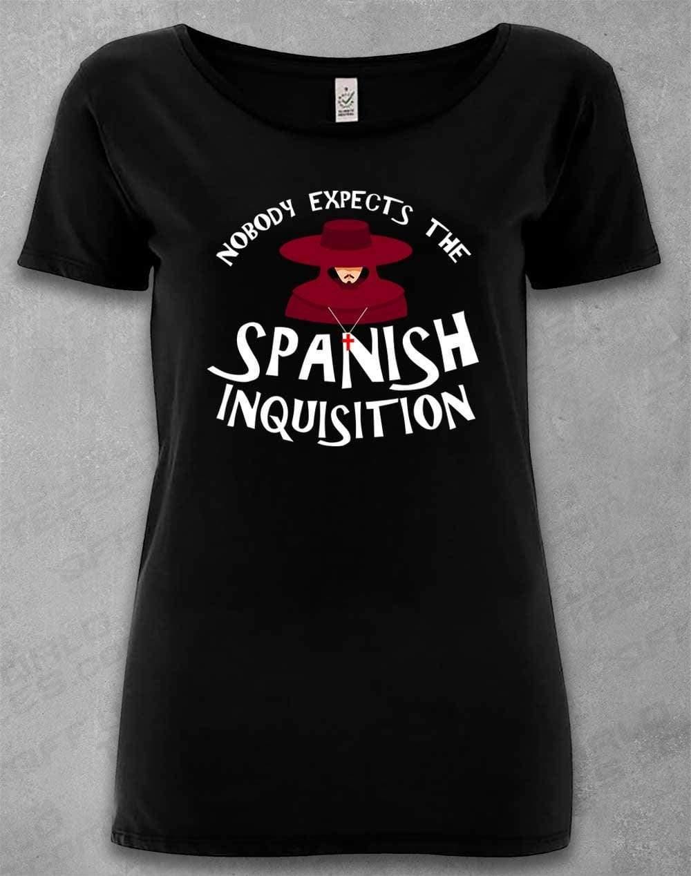 DELUXE Nobody Expects the Spanish Inquisition Organic Scoop Neck T-Shirt 8-10 / Black  - Off World Tees