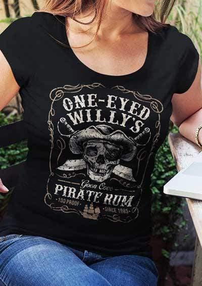 DELUXE One-Eyed Willy's Rum Organic Scoop Neck T-Shirt  - Off World Tees